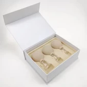 Mika Silikon Vakumlu Yüz Masaj Kupası 3'lü Set Bej Renk thumbnail 3