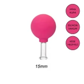 Mika Silikon Vakumlu Göz ve Burun Çevresi Masaj Kupası No:1 Gül Pembe Renk - 1