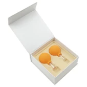 Mika Silikon Vakumlu Yüz Masaj Kupası 2'li Set Turuncu Renk thumbnail 3