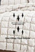 Evlen Home Collection Puff Yatak Örtüsü Seti Tek Kişilik El İşi Pamuklu Yorgan Uyku Takımı 2 Parça - 12