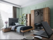 Erezoğulları Mobilya Beyoğlu Modern Aynalı Elbise Dolabı Gardrop 170x53x200cm - 5
