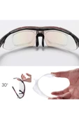 Rockbros Polarize %100 UV korumalı Kırmızı 5 LENSLİ Bisiklet Spor Dağ Kayak Gözlüğü - 7