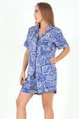 DoReMi Desenli Kısa Kollu Kadın Şortlu Pijama Takım thumbnail 2