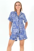 DoReMi Desenli Kısa Kollu Kadın Şortlu Pijama Takım thumbnail 6