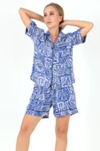 DoReMi Desenli Kısa Kollu Kadın Şortlu Pijama Takım thumbnail 5