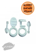 WUVERA Plastik Klozet Kapak Montaj Vidası Seti - 1