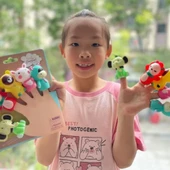 Finger Puppet Sebzeler Parmak Kukla Seti 5 Sebzeli Oyuncak Parmak Kukla thumbnail 2