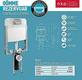 GÖMME REZERVUAR KLOZET UYUMLU NKP 0020 - 1