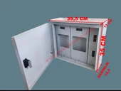 AKÖZ 2 Monofaze Sayaçlı 6 Otomatlı Sıva Üstü Pano (Sac) S. Ü. 214 - 2