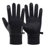 Motosiklet-kayak Eldiven Su-soğuk Geçirmez Dokunmatik Parmk Medium - 1