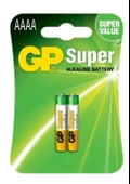 Gp Süper Alkalin AAAA Boy İncenin İncesi Kalem Pil 1,5 Volt 2'Li Kart - 1