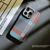 İphone 14 MagSafe Uyumlu Kılıf Carbon Desenli Premium Kapak thumbnail 5