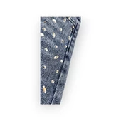 Taş Aksesuarlı Bol Paça Kız Çocuk Likralı Jean Pantolon - 5