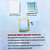 Menfez Banyo Wc Tuvalet Havalandırma Plastik Panjur Gri 35x55 CM thumbnail 5