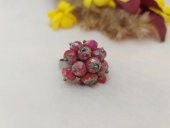 Hdmarketim Otantik Kırmızı Boncuklu Kadın Yüzük Ayarlanabilir Ölçü thumbnail 1