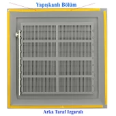 Menfez Banyo Wc Tuvalet Havalandırma Plastik Panjur Gri 35x55 CM thumbnail 3