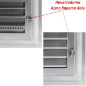 Menfez Banyo Wc Tuvalet Havalandırma Plastik Panjur Gri 30x30 CM thumbnail 6