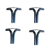 Teknor Özel Tasarım Şık Siyah Mobilya Ayağı 13 Cm ( 4 Adet ) - Lahey Model - 1