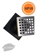 WUVERA 10*10 Ø50 Alttan Yer Süzgeci (sifon) Paslanmaz - 2