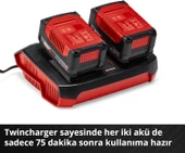 Einhell 18V 2x4,0 Ah PXC Twincharger Kit Akü & Şarj Cihazı - 4512112 - 4
