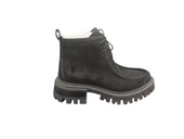 Cudo Kalın Taban Fermuarlı İçi Kürklü Yumuşak İç Pedli Günlük Kadın Süet Bot - 1