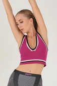 DoReMi Seamless Crop Renk Bloklu Spor Bluz - 5
