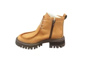 Cudo Kalın Taban Fermuarlı İçi Kürklü Yumuşak İç Pedli Günlük Kadın Süet Bot - 6