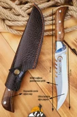 Ceviz Sap Outdoor Kamp Bıçağı Çakısı Piknik Bıçak Çakı Mutfak Bıçağı Kılıflı  KMP-01 - 4