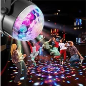 Disko Topu Parti Işıkları 7 Renk Led  Usb Girişli Sese Duyarlı Rgb Uzaktan Kumandalı - 2