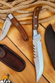 Ceviz Sap Outdoor Kamp Bıçağı Çakısı Piknik Bıçak Çakı Mutfak Bıçağı Kılıflı ( KMP-01 ) - 1