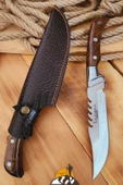 Ceviz Sap Outdoor Kamp Bıçağı Çakısı Piknik Bıçak Çakı Mutfak Bıçağı Kılıflı ( KMP-01 ) - 1