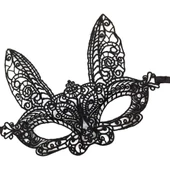 Periboia Siyah Dantel Kesim Balo Parti Maskesi 7 No - 4