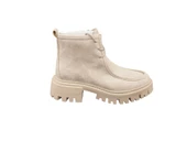 Cudo Kalın Taban Fermuarlı İçi Kürklü Yumuşak İç Pedli Günlük Kadın Süet Bot - 9