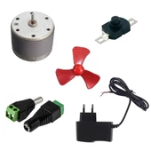 Adaptörlü Anahtarlı Soketli Basit Motor Deney Seti - Öğrenci Elektrik Devresi thumbnail 2