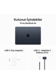 Apple 15-inch MacBook Air: Apple M3 chip with 8-core CPU and 10-core GPU, 8GB, 512GB SSD - Midnight - 9