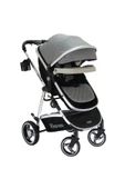YOYKO City Seyahat Sistem Bebek Arabası 3 In 1 Gri Silver - 4