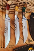 Epoksi Ceviz Sap Outdoor Kamp Bıçağı Çakısı Piknik Bıçak Çakı Mutfak Bıçağı Kılıflı ( KMP-02 ) - 4