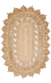 Solo Koleksiyonu Jüt ile üretilen el dokuma sisal kilim CA-109 Natural XW - 1