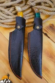 Epoksi Ceviz Sap Outdoor Kamp Bıçağı Çakısı Piknik Bıçak Çakı Mutfak Bıçağı Kılıflı ( KMP-02 ) - 5