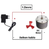 Kutulu 4 in 1 Basit Motor Deney Seti (4 Devre) - Öğrenci Elektrik Devresi - 2