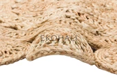 Solo Koleksiyonu Jüt ile üretilen el dokuma sisal kilim CA-105 Dhurrie XW - 2