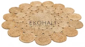 Solo Koleksiyonu Jüt ile üretilen el dokuma sisal kilim CA-111 Natural XW - 2