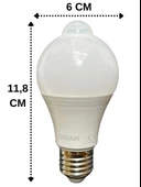 Osram 8.8W (60W) 2700K (Sarı Işık) E27 Duylu Sensörlü Led Ampul (8 Adet) - 3