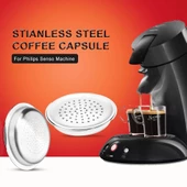 Philips Senseo Kahve Makinesi için Paslanmaz Çelik Tekrar Doldurulabilir Kahve Kapsülü - 3