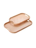 Balsa BMB86.K Bambu Küçük Dikdörtgen Tepsi 33x22cm 1 Adet - 1
