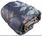 Clasy Saten %100 Pamuk Saten Tek kişilik Yorgan Dual V1 Mavi - 12