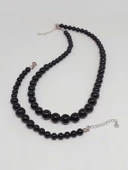 Galaksi Serisi Shungite (Şungit) Taşı Kolye & Bileklik Seti thumbnail 5