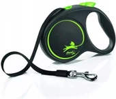 Flexi Black Design Otomatik Şerit Köpek Gezdirme Kayışı 5m [M] (Yeşil) - 1