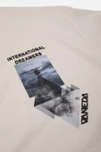 OVERSIZED FIT DREAMER ERKEK TSHIRT EKRU - 2