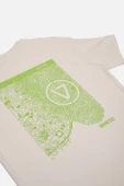 OVERSIZED FIT SIRT DESENLİ ERKEK TSHIRT EKRU - 6